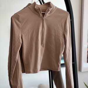 Aritzia Sunday Best Half Zip Sweater